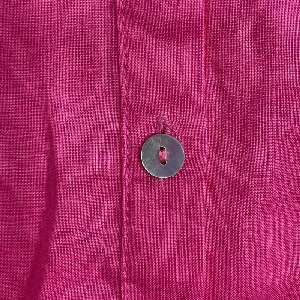 Lisa Renee Ramie Button Down Top Lagenlook Women's XL - Picture 6 of 11